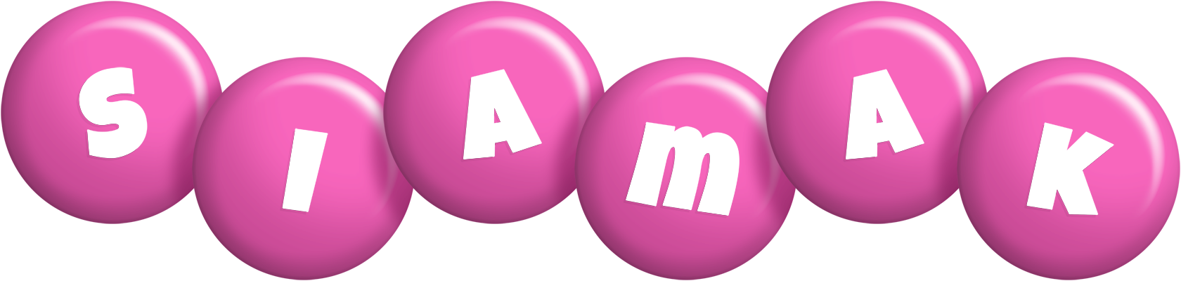 Siamak candy-pink logo