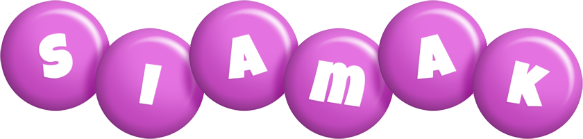 Siamak candy-purple logo