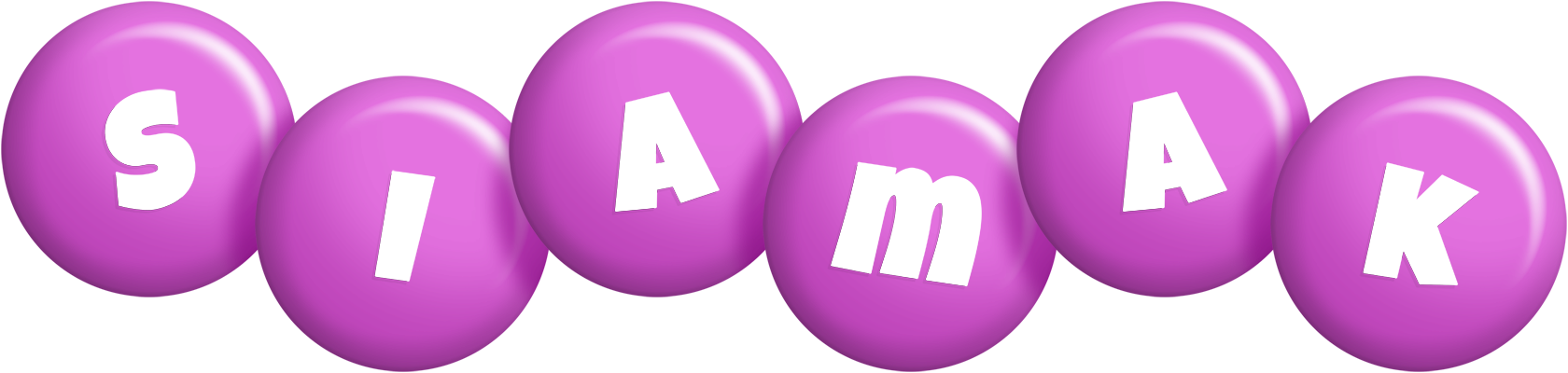 Siamak candy-purple logo