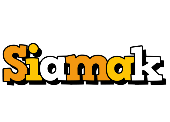 Siamak cartoon logo