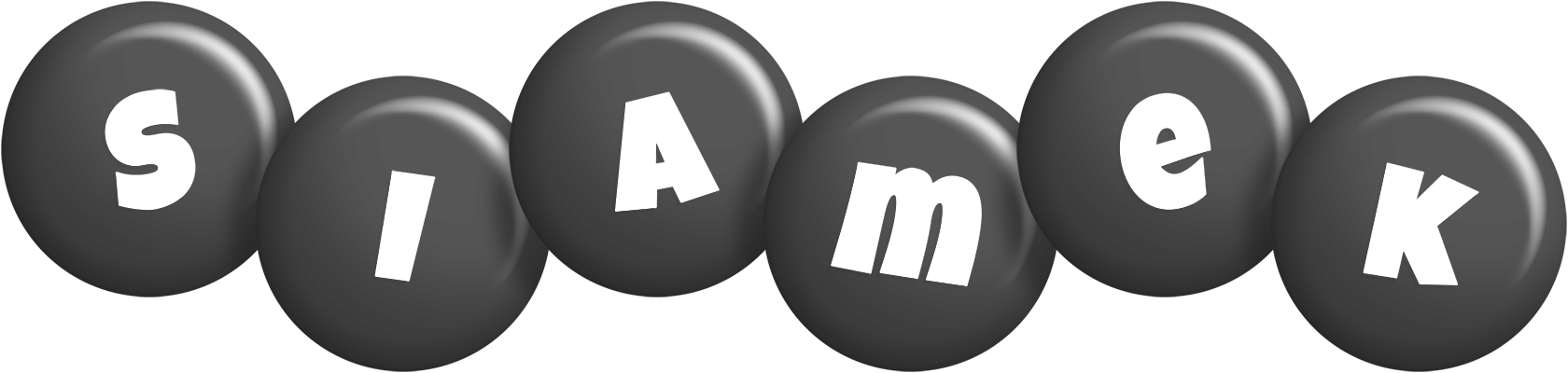 Siamek candy-black logo