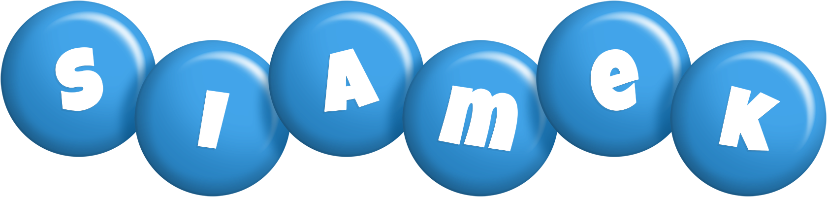 Siamek candy-blue logo