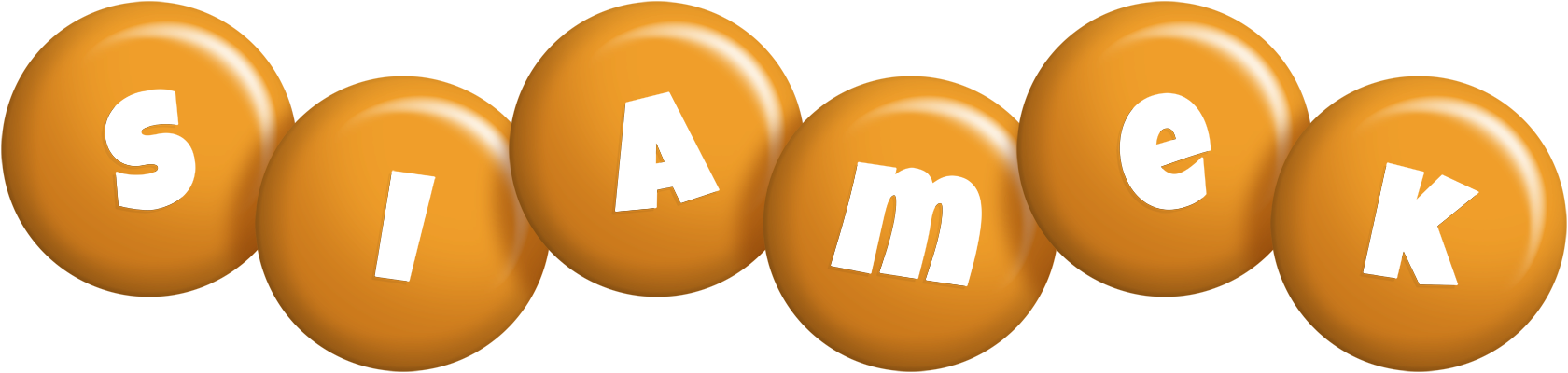 Siamek candy-orange logo