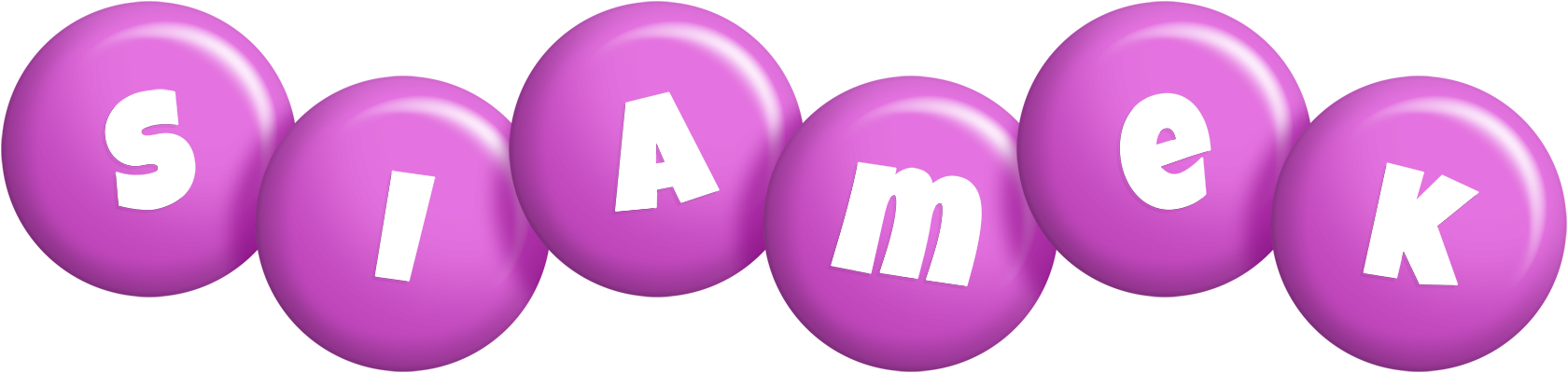 Siamek candy-purple logo