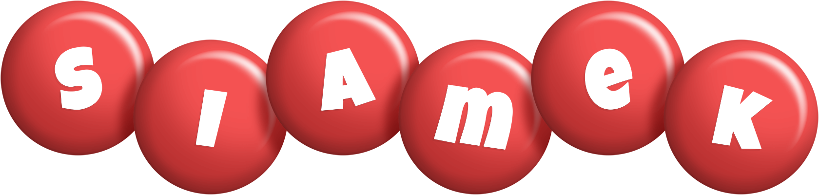 Siamek candy-red logo