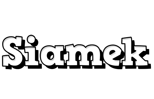 Siamek snowing logo