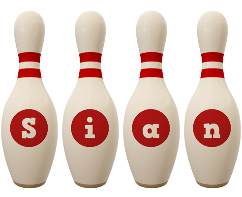 Sian bowling-pin logo