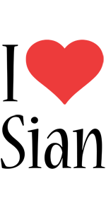 Sian i-love logo
