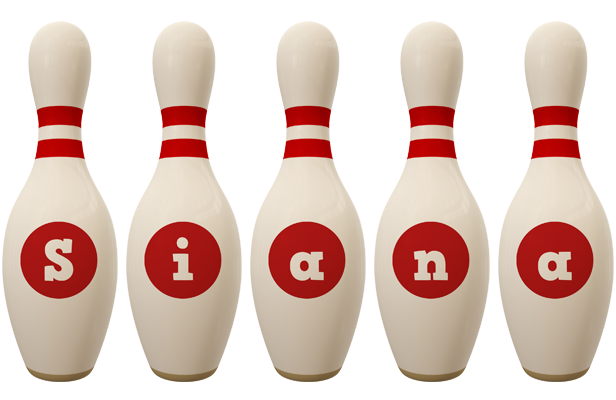 Siana bowling-pin logo