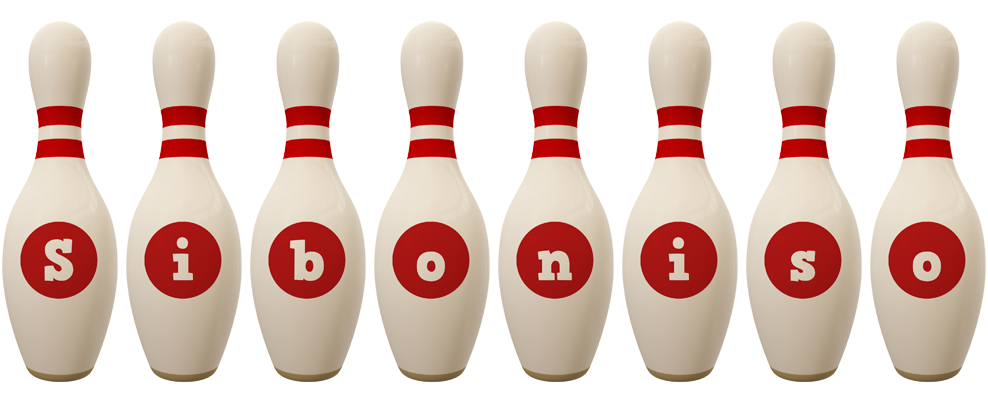 Siboniso bowling-pin logo