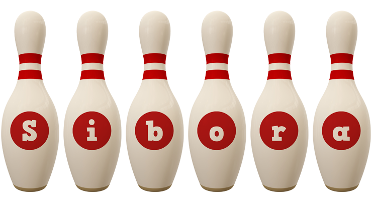 Sibora bowling-pin logo