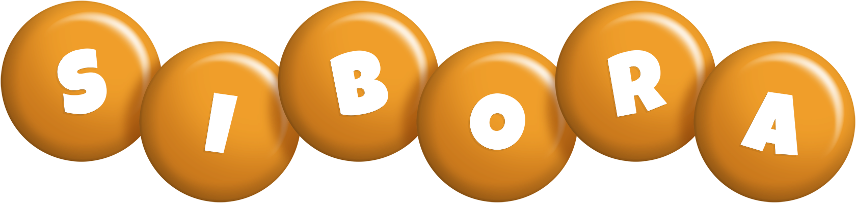 Sibora candy-orange logo