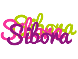 Sibora flowers logo