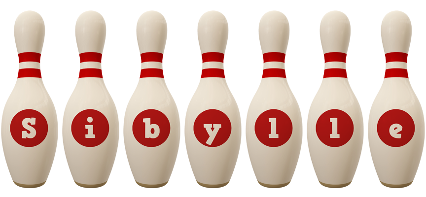Sibylle bowling-pin logo