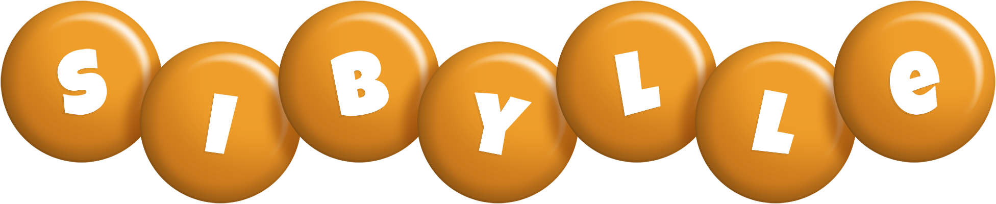 Sibylle candy-orange logo
