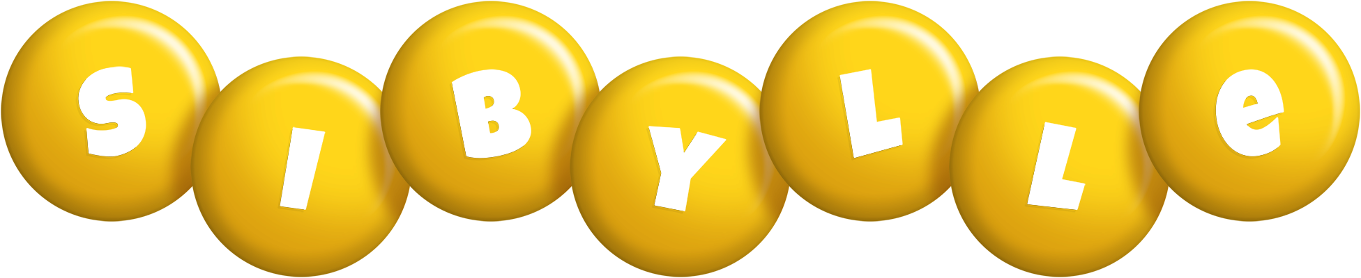 Sibylle candy-yellow logo