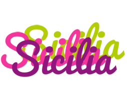 Sicilia flowers logo