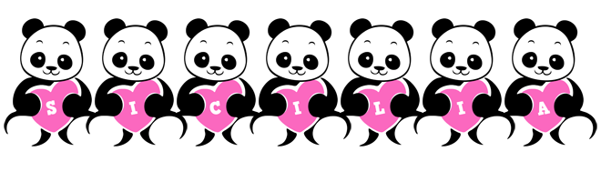 Sicilia love-panda logo