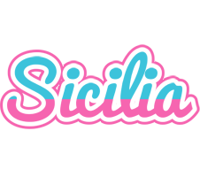 Sicilia woman logo