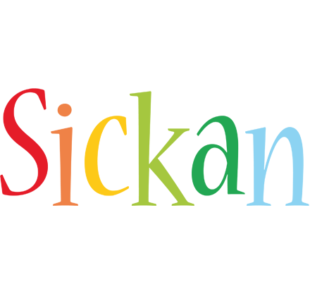 Sickan birthday logo