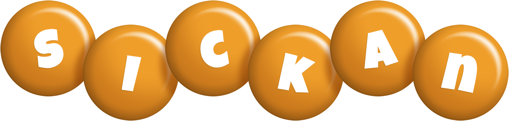 Sickan candy-orange logo