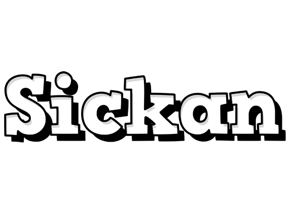 Sickan snowing logo