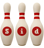 Sid bowling-pin logo