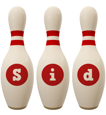 Sid bowling-pin logo