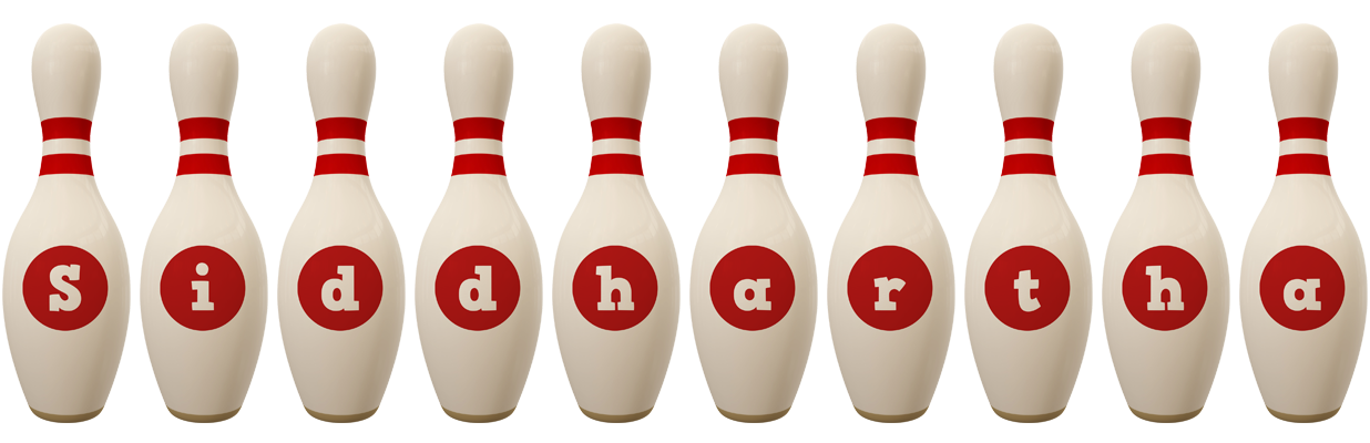 Siddhartha bowling-pin logo