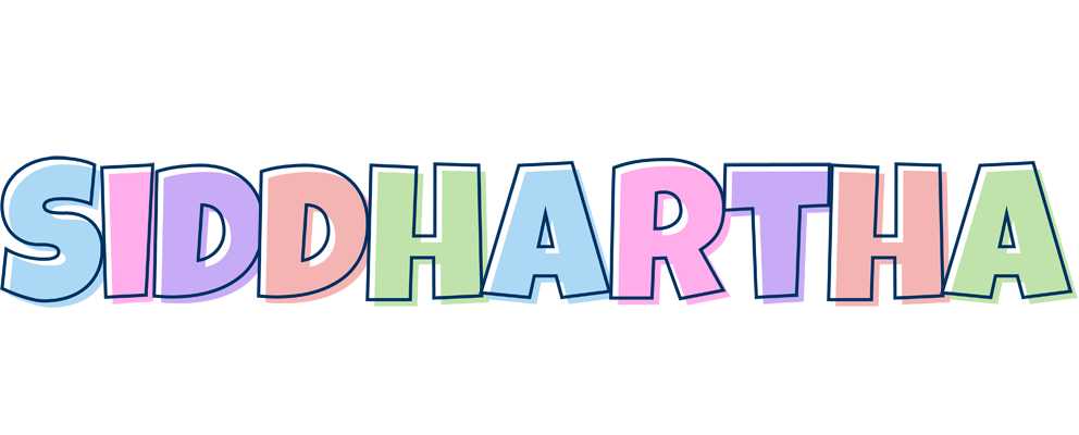 Siddhartha pastel logo