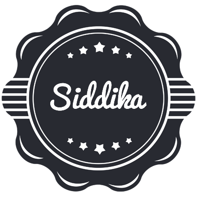 Siddika badge logo