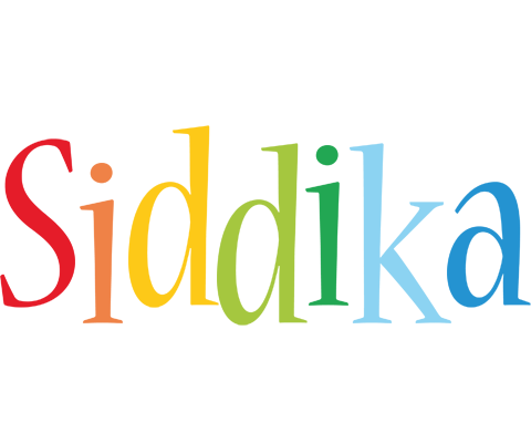 Siddika birthday logo