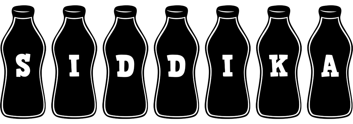 Siddika bottle logo