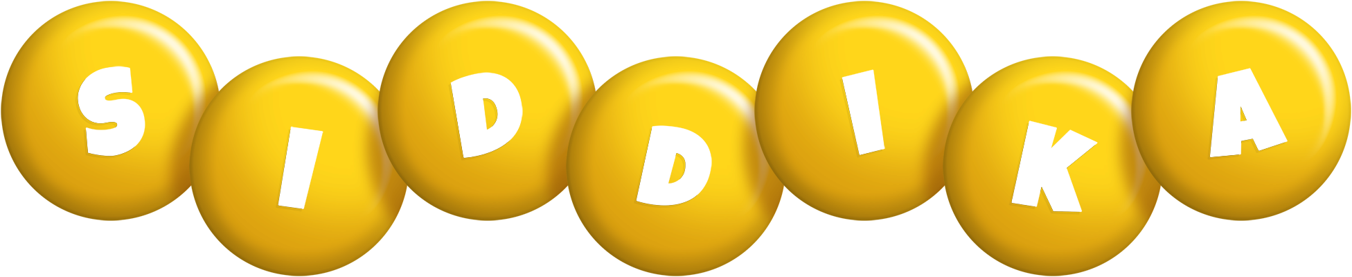Siddika candy-yellow logo