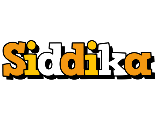 Siddika cartoon logo