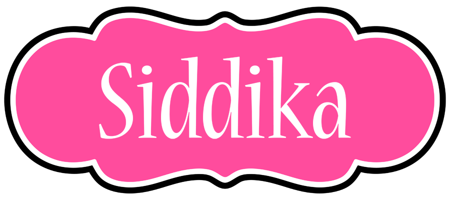 Siddika invitation logo