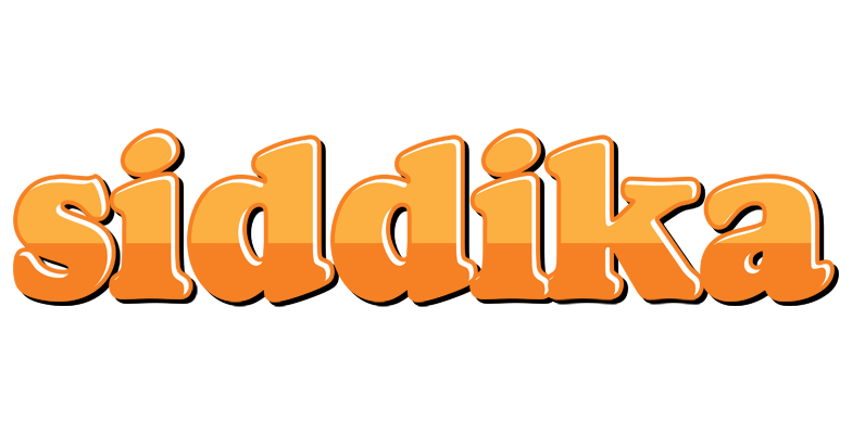 Siddika orange logo