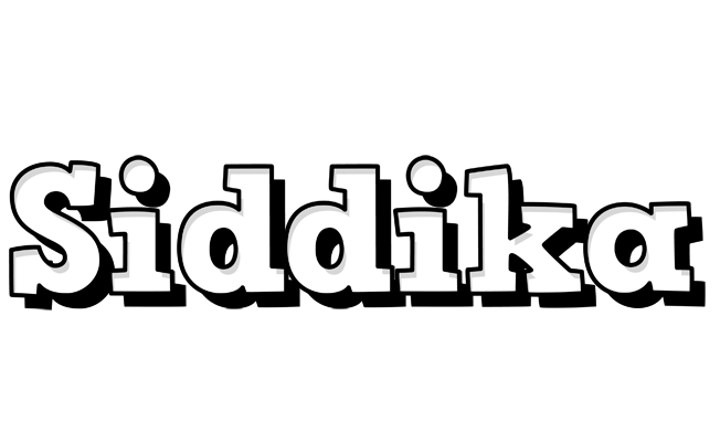 Siddika snowing logo