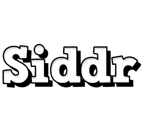 Siddr snowing logo