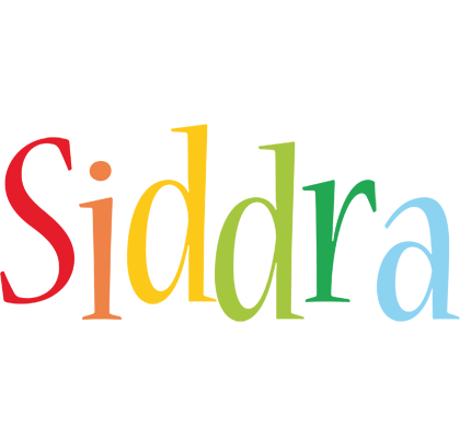 Siddra birthday logo