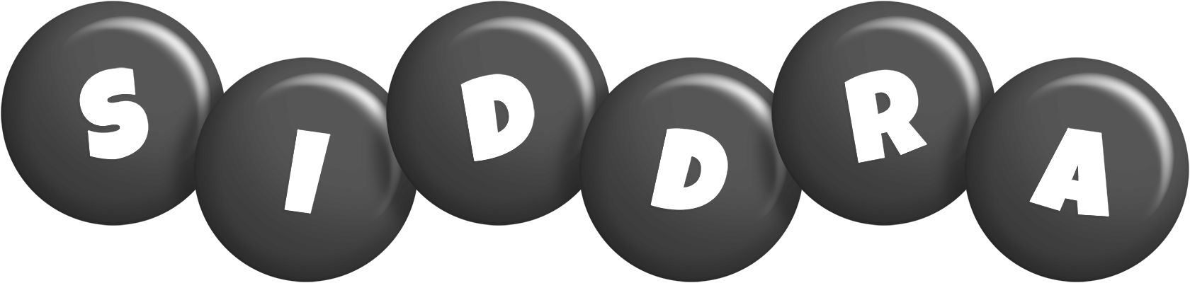 Siddra candy-black logo