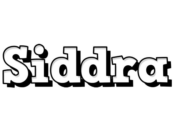 Siddra snowing logo
