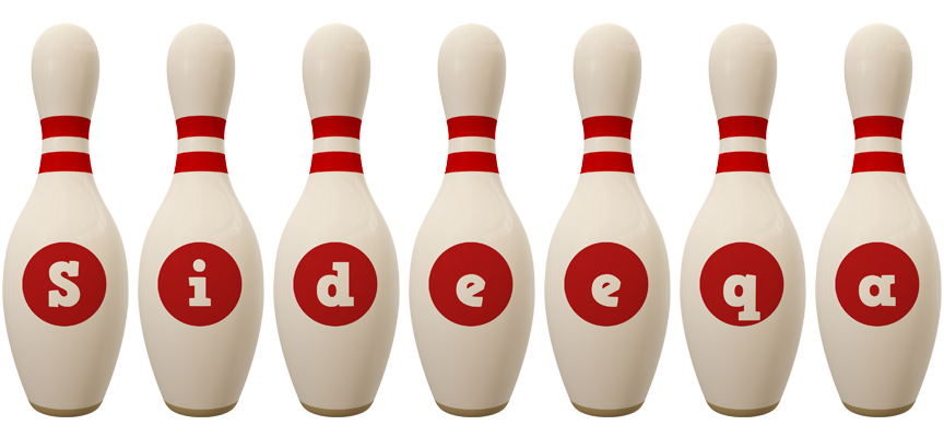 Sideeqa bowling-pin logo