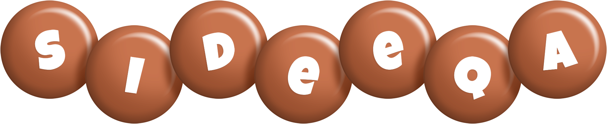 Sideeqa candy-brown logo