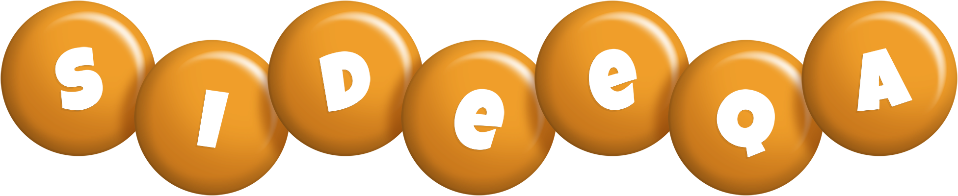 Sideeqa candy-orange logo