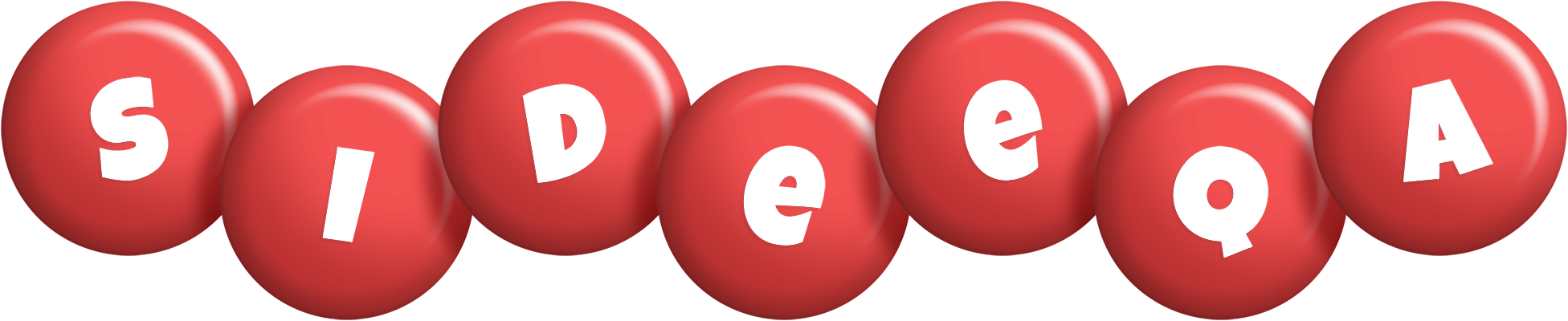 Sideeqa candy-red logo