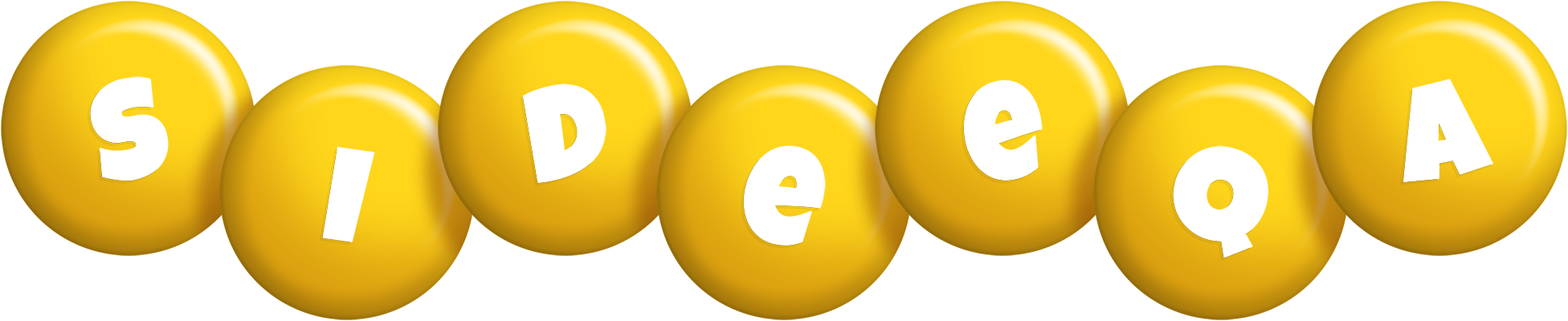 Sideeqa candy-yellow logo