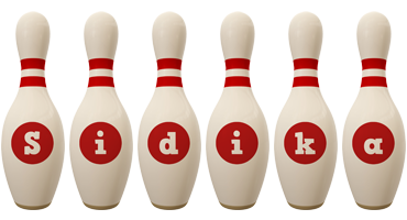 Sidika bowling-pin logo