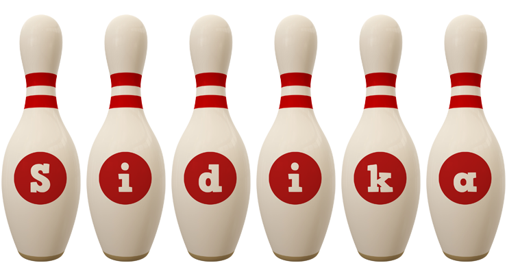 Sidika bowling-pin logo