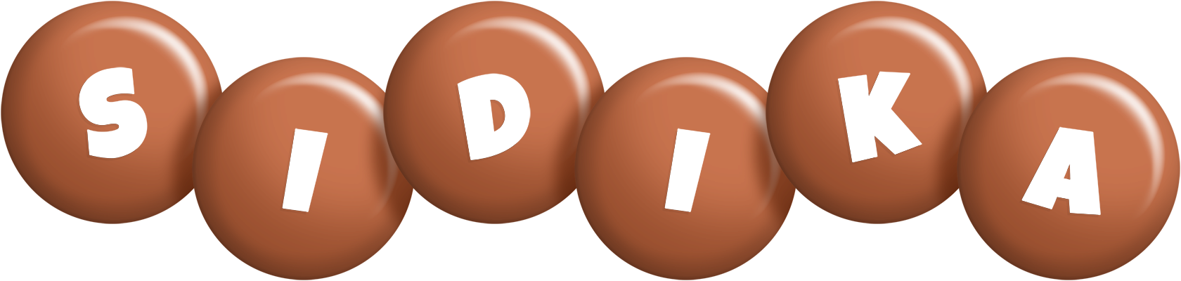 Sidika candy-brown logo